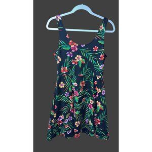 Ambience Floral Print - Fit and Flare Sleeveless Dress
